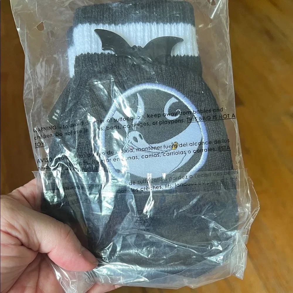 Nightmare Before Christmas Jack & Zero Fingerless Gloves/Mittens Unisex